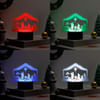 Shop Personalized Gleaming Nativity Christmas LED Lamp - Black Base