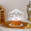 Buy Personalized Gleaming Nativity Christmas LED Lamp - Brown Base