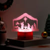 Personalized Gleaming Nativity Christmas LED Lamp - Brown Base Online