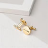 Buy Personalized Gold And Silver Engraved Cufflinks