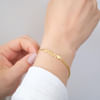 Buy Personalized Gold Box Chain Bracelet For Women