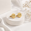 Personalized Gold Cufflinks for Father's Day