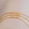 Gift Personalized Gold Curb Chain Bracelet For Women