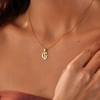 Personalized Gold Double Letter Pendant Necklace For Women Online