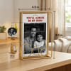 Gift Personalized Gold-Finish Metal Photo Frame for Dad