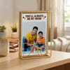 Personalized Gold-Finish Metal Photo Frame for Dad