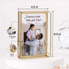 Gift Personalized Gold Finish Photo Frame for Dad