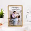 Buy Personalized Gold Finish Photo Frame for Dad