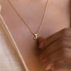Gift Personalized Gold Initial Pendant Necklace For Women