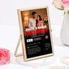 Shop Personalized Gold Metal Bhaiya Bhabhi Frame