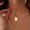 Personalized Gold Quote Pendant Necklace For Women Online