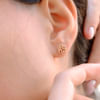 Gift Personalized Gold Stud Earrings For Women