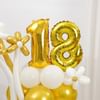 Buy Personalized Golden And White Birthday Balloons Sparkle