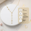 Buy Personalized Golden Lariat Necklace for Mom