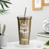 Gift Personalized Golden Tumbler For Valentine's Day