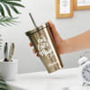 Personalized Golden Tumbler For Valentine's Day Online