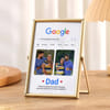 Personalized Google Style Father's Day Photo Frame