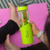 Gift Personalized Green Infuser Glass Bottle