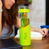 Buy Personalized Green Infuser Glass Bottle