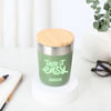 Shop Personalized Green Insulated Mug With Bamboo Lid