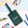 Gift Personalized Green Leather Travel Accessory Gift Set for Dad