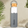 Buy Personalized Grey Silicone Sleeve Glass Bottle