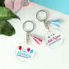 Personalized Happy Birthday Keychains (Set of 2) Online