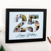 Gift Personalized Happy Birthday Photo Collage Wall Frame