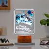 Buy Personalized Happy Friendship Day LED Lamp - Brown Base