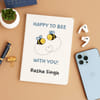 Personalized Happy To Bee With You Notebook