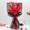 Personalized Happy Valentine's Day Fridge Magnet Bouquet Online