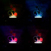 Buy Personalized Heart And Roses LED Lamp Black Base