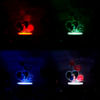 Shop Personalized Heart And Roses Valentine's Day LED Lamp Black Base