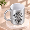Buy Personalized Hourglass Silver Mug