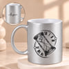Personalized Hourglass Silver Mug