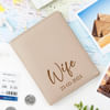 Gift Personalized Husband And Wife Genuine Leather Passport And Luggage Tag Combo - Set Of 2