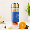 Gift Personalized Hydration Hero For Dad - Glass Bottle With Infuser