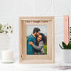 Gift Personalized I Love Us Rotating Wooden Frame - Set Of 2