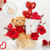 Personalized Jewels And Teddy Valentine's Day Hamper Online