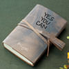 Gift Personalized Journal with Leather Wrap