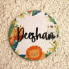 Personalized Jungle Theme Nameplate Online
