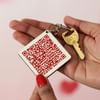 Gift Personalized Keychain with Love Qr Code