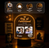Gift Personalized King of Fatherhood LED Lamp for Dad