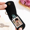 Gift Personalized Krishna's Blessing Leather Photo Keychain