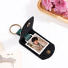 Buy Personalized Krishna's Blessing Leather Photo Keychain