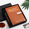 Buy Personalized Leather Diary with Pen for Boss Day