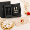 Personalized Leather Travel Duo Rakhi Set Online