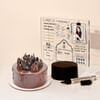 Personalized LED Journal Lamp And Chocolate Hazelnut Cake Combo Online