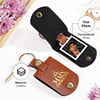 Gift Personalized Libra Season Leather Keychain - For Him