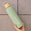 Buy Personalized Light Green Vacuum Insulated Water Bottle